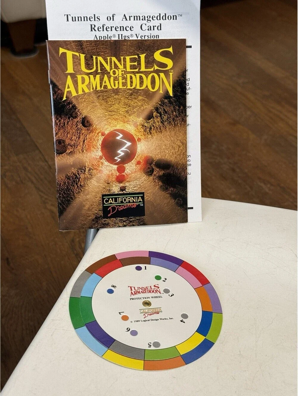 TUNNELS OF ARMAGEDDON USATO OTTIMO AMIGA CALIFORNIA DREAMS VER. W/MANUAL